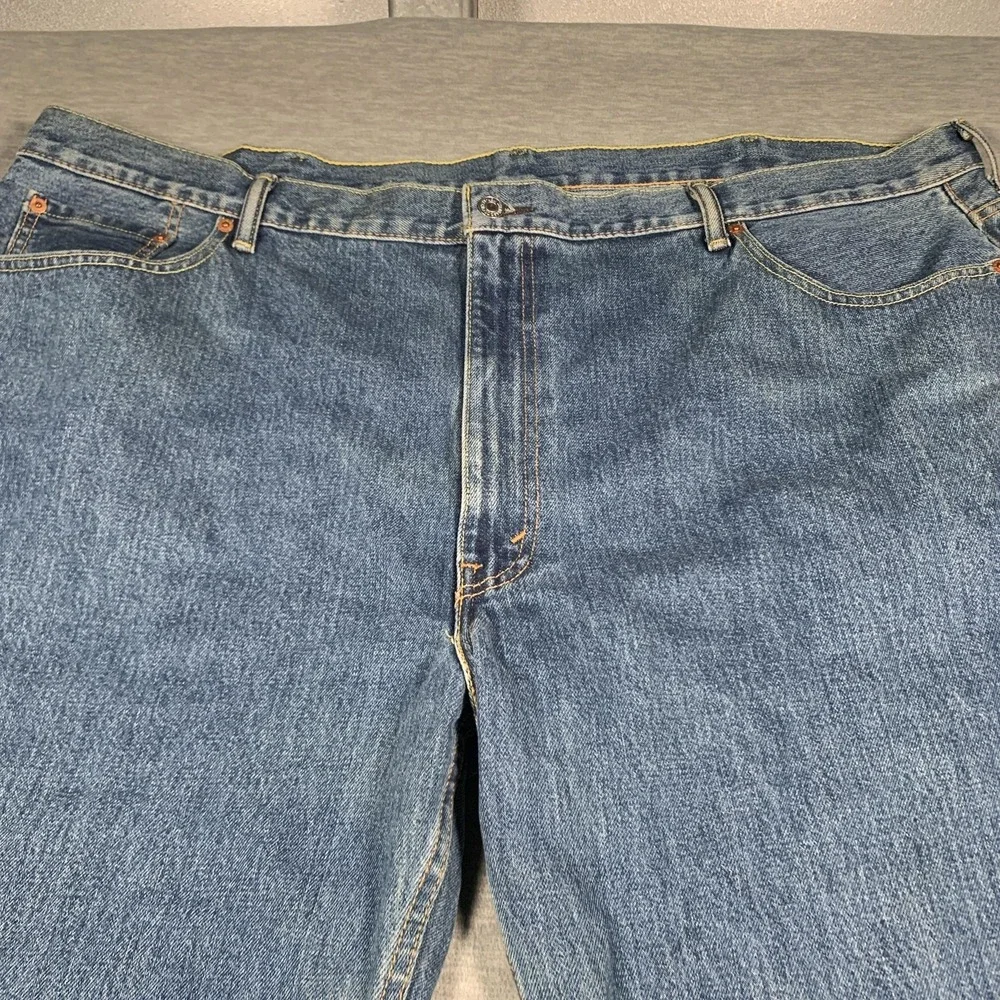 Levis 550‎ Jeans Mens 50x32 Blue Denim Relaxed Tapered Leg Comfort Fit Pants